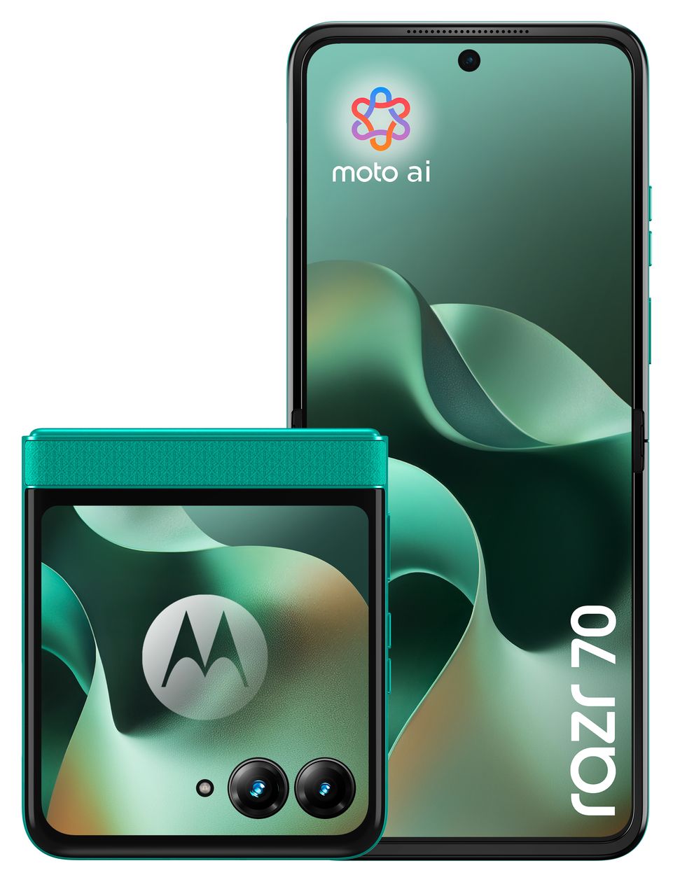 Razr 70 256 GB 5G Smartphone 17,5 cm (6.9 Zoll) Android 50 MP Dual Kamera Dual Sim WiFi 6E (PANTONE Sporting Green) 