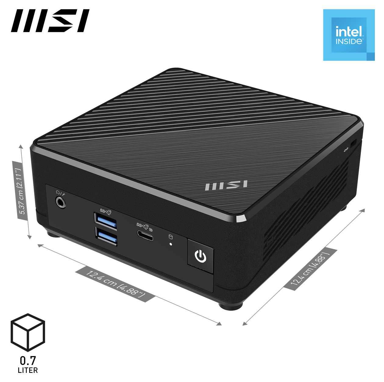 Cubi N ADL-007DE Mini-PC Intel® N 4 GB Ram 128 GB SSD Windows 11 Pro intern 