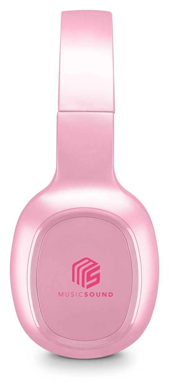Basic Over Ear Bluetooth Kopfhörer kabellos 14 h Laufzeit  (Pink) 