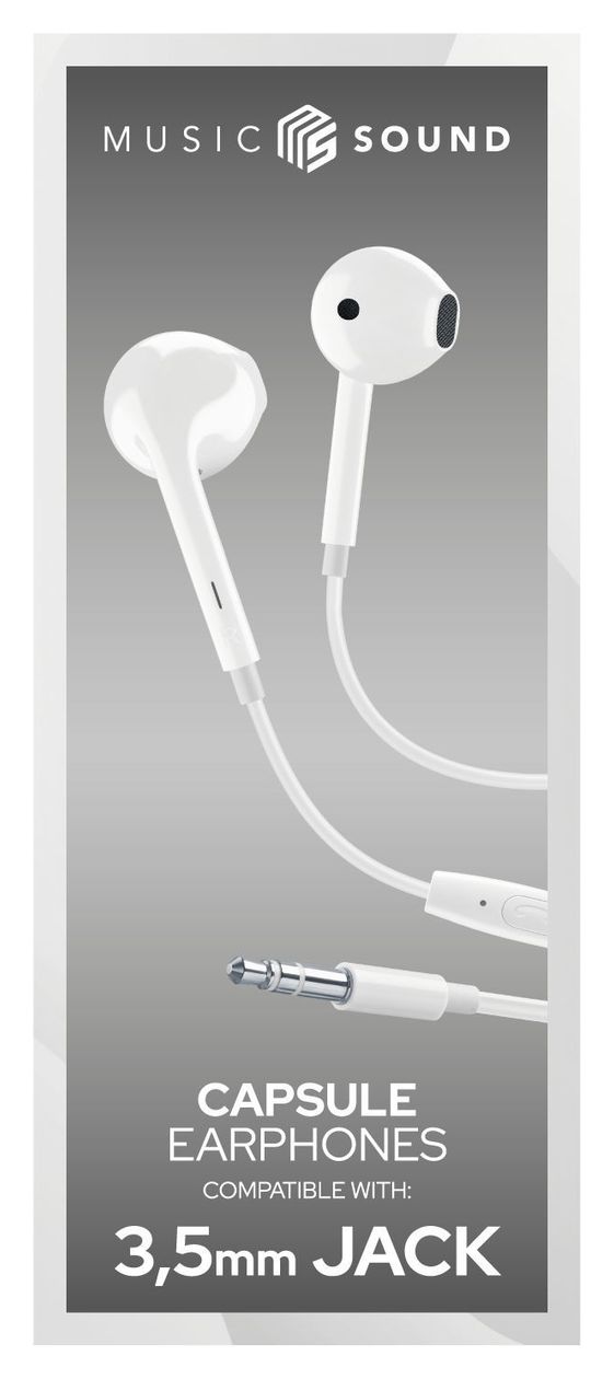 Color In-Ear Kopfhörer Kabelgebunden  (Weiß) 