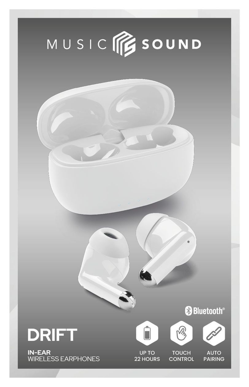 Drift In-Ear Bluetooth Kopfhörer Kabellos TWS  (Weiß) 