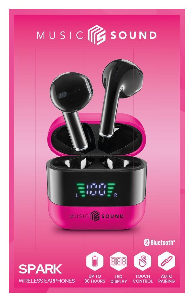 Spark In-Ear Bluetooth Kopfhörer Kabellos TWS  (Pink) 