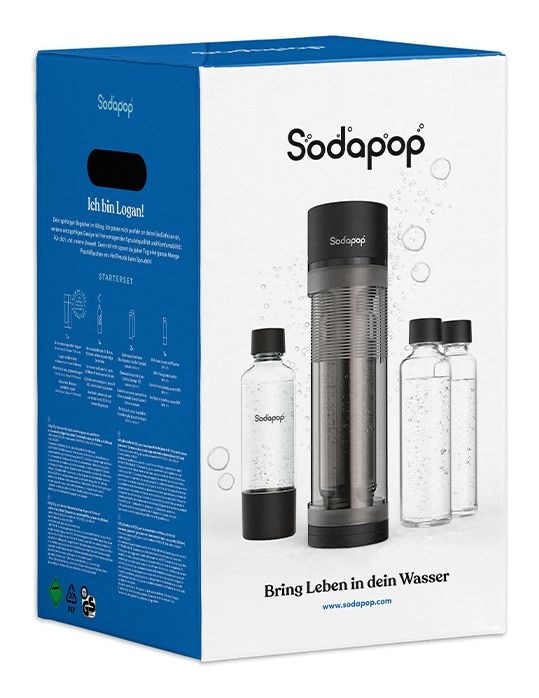Logan Wassersprudler (Schwarz, Transparent) 