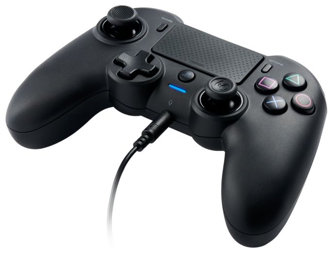 Asymmetric Wireless Controller Analog / Digital Gamepad PC, PlayStation 4 kabelgebunden&kabellos (Schwarz) 