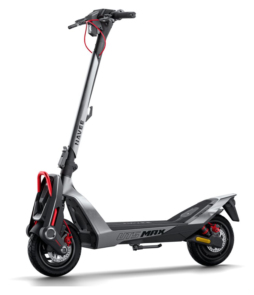 UT5 Max 2400 W E-Scooter 15,3 Ah 100 km Reichweite 34 kg  (Grau) 