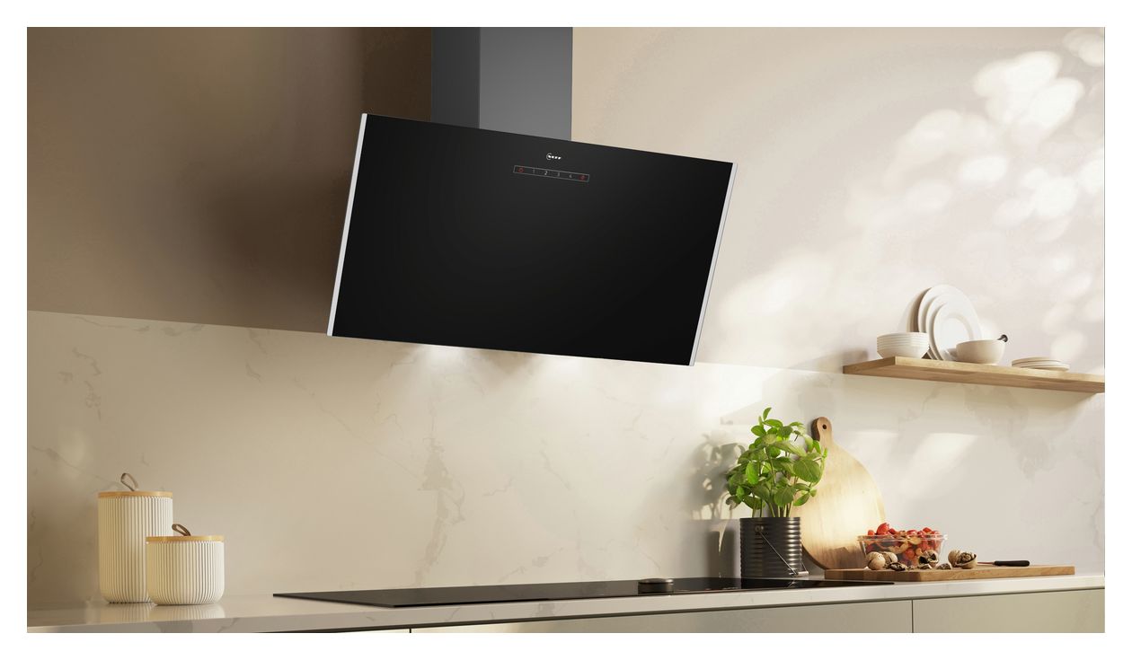 D83IDK1S0 Abluft Dunstabzugshaube/Esse Wand 80 cm (Schwarz) 