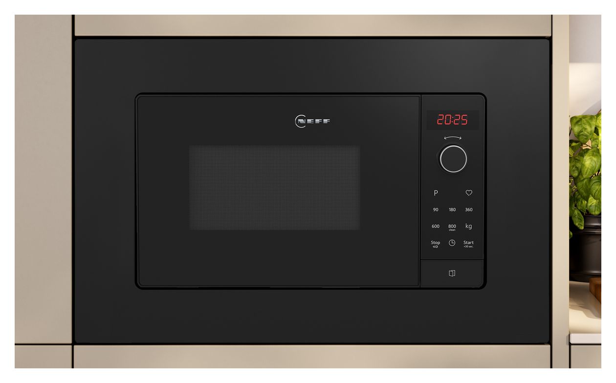 N30 HLAWG26S3 Einbau-Mikrowelle 800 W Größe: klein (Schwarz) 