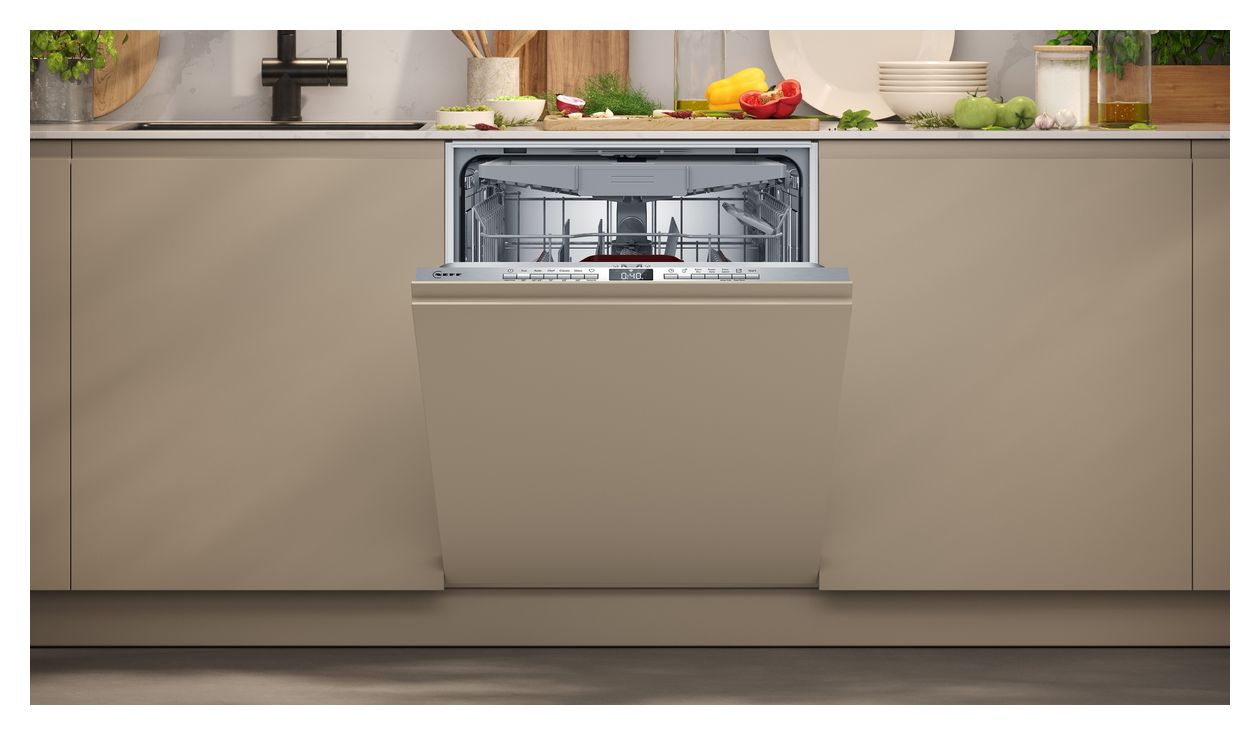 N50 S155EVX04E 60 cm Geschirrspüler vollintegriert (ohne Front) Leise 14 Maßgedecke aquaStop Funktion Wärmetauscher 