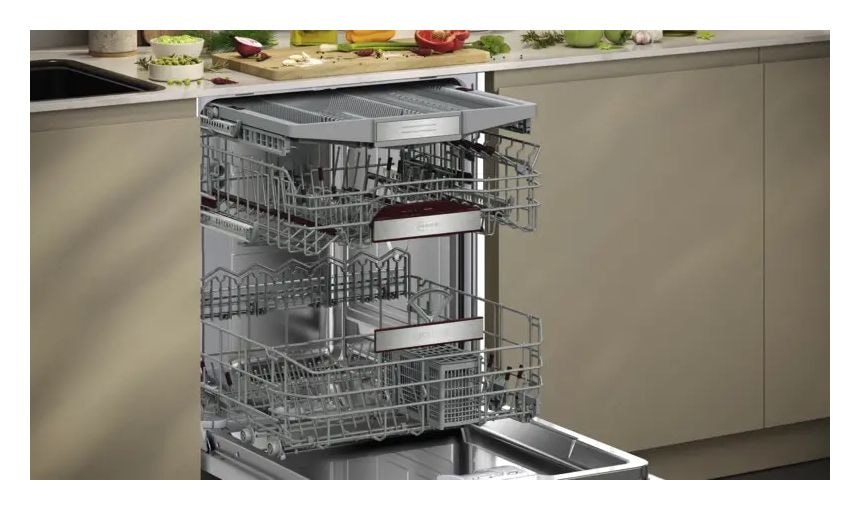 N90 S189ECX0ME 60 cm Geschirrspüler vollintegriert (ohne Front) Sehr leise 14 Maßgedecke aquaStop Funktion Zeolithe 