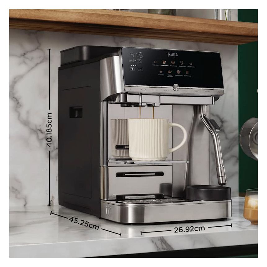 AE1001EU AutoBarista Kaffeevollautomat 15 bar 2,0 l AutoClean  (Silber) 
