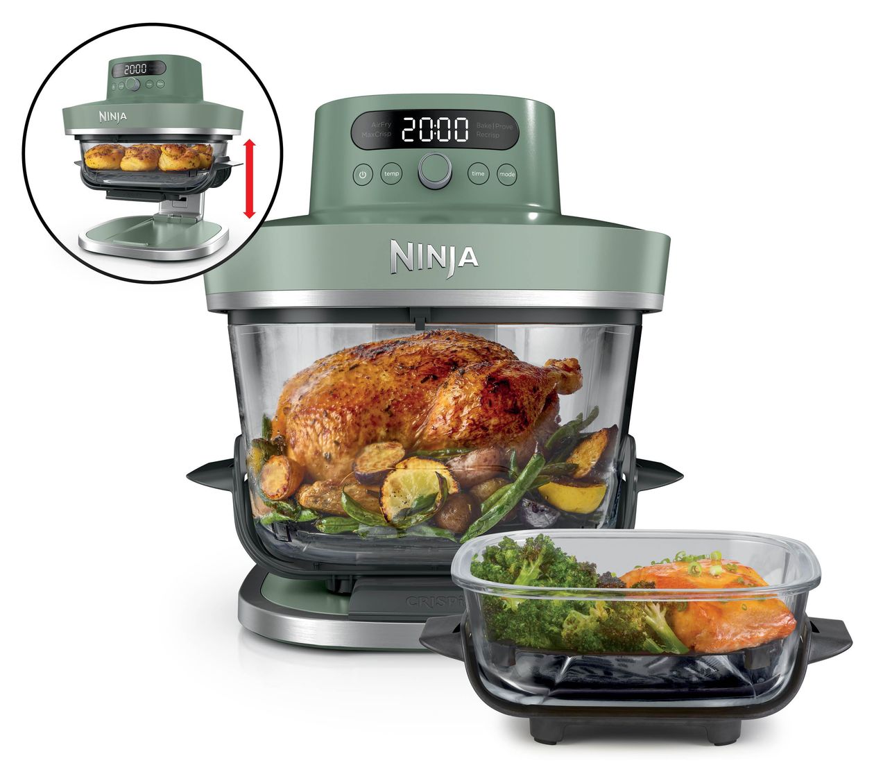 AS090EUGN Crispi Pro 5-in-1 Heißluftfritteuse 