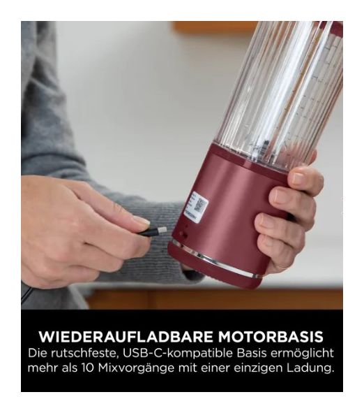 BC151EU Blast 0,532 l Standmixer  (Farbe Cranberry) 