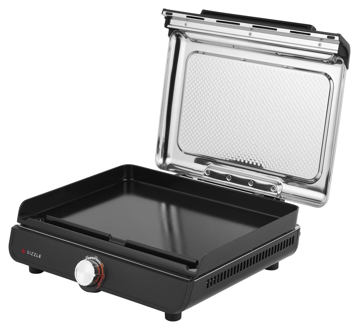 GR101EU Sizzle Grillplatte + Plancha 1 Zone(n) 1450 W mit 233 x 355 mm Fläche  (Schwarz) 
