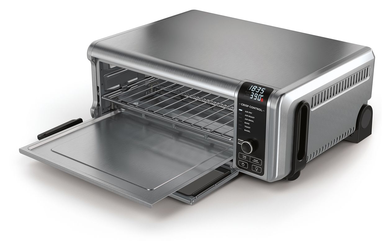 SP101 Foodi 8-in-1 Heißluft Minibackofen 2400 W  (Schwarz, Edelstahl) 