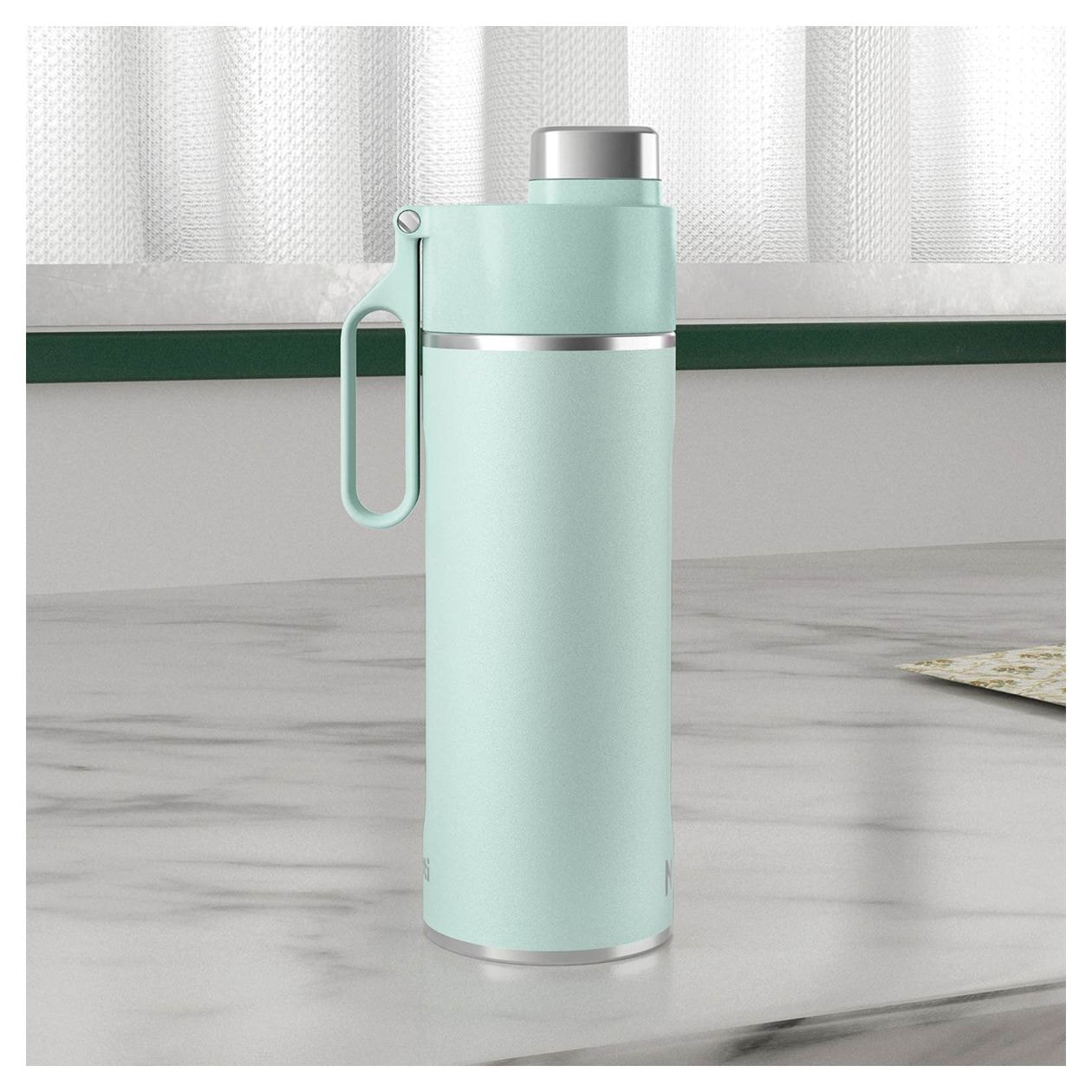 Thirsti Trinkflasche 530 ml Kunststoff, Edelstahl  (Mint) 