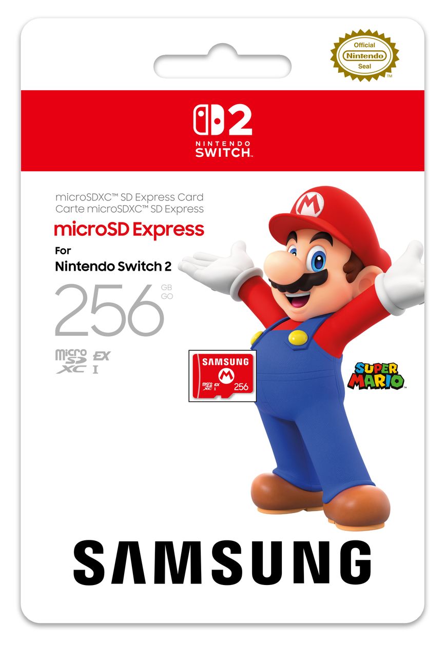 Express Mario Design MicroSDXC Speicherkarte 256 GB 