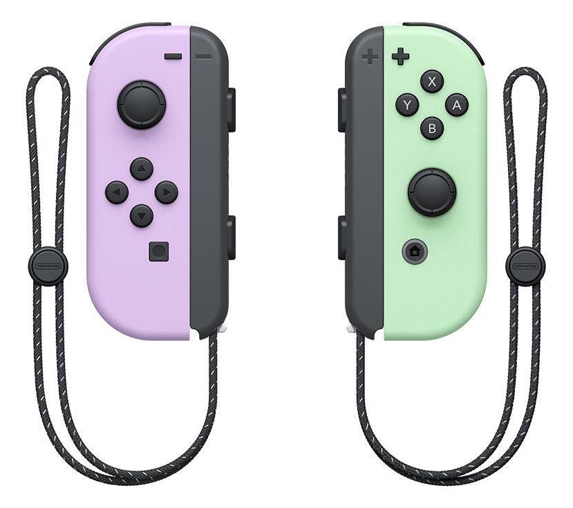Joy-Con 2er Set Digital Gamepad für Nintendo Switch, Nintendo Switch OLED  (Grün, Violett) 