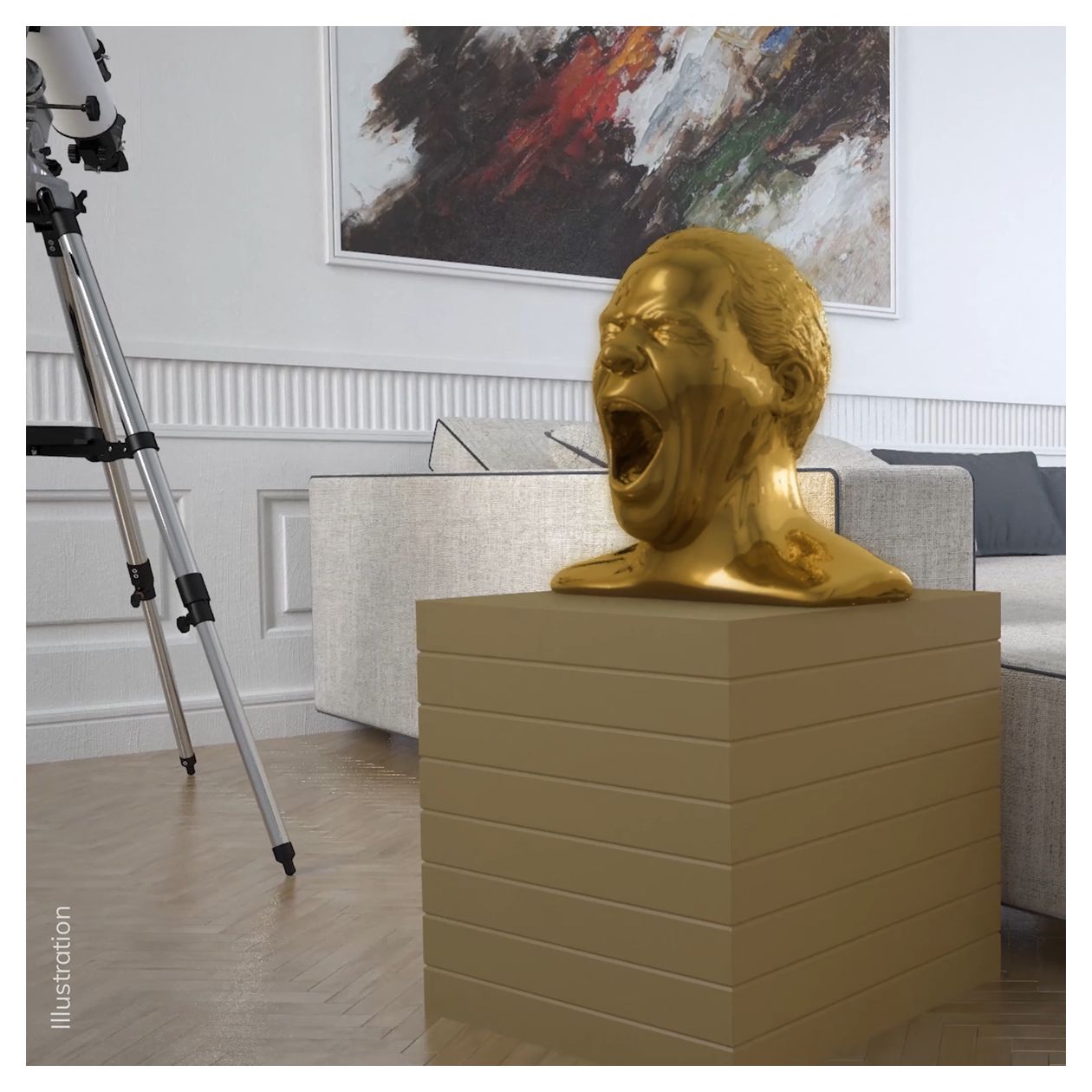 Scream Unlimited Plus Kopfhörerständer  (Gold) 