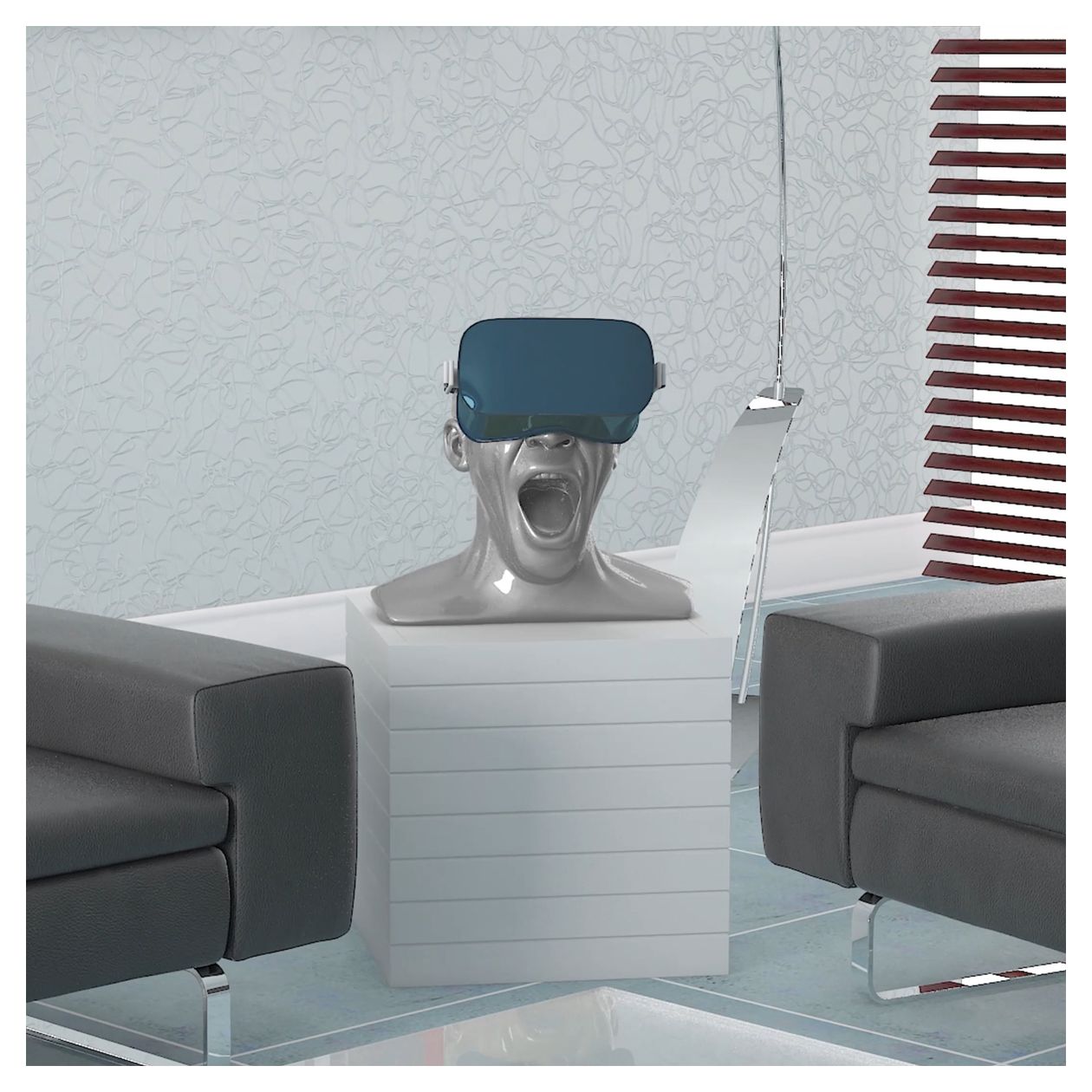 Scream Unlimited Plus Kopfhörerständer  (Silber) 