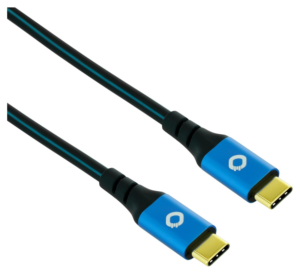 USB Plus CC 20 Gbit/s Rundkabel USB C auf USB C Männlich 3 m  (Blau) 