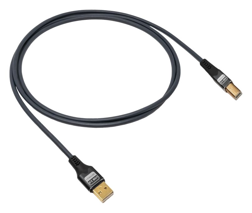 USB Pulse AB 0,48 Gbit/s Rundkabel USB A auf USB B Männlich 5 m  (Anthrazit) 