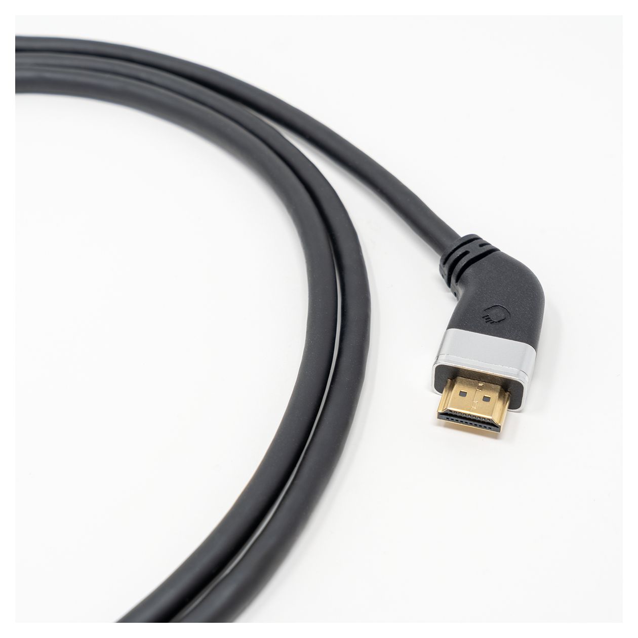 Video Link 40 48 Gbit/s Stecker Abgewinkelt HDMI auf HDMI Typ A (Standard) 1,5 m  (Schwarz, Grau) 