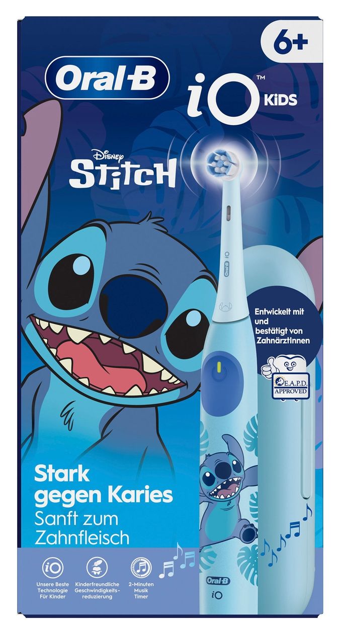iO Kids 6+ Disney Stitch Rotierende Zahnbürste für Kinder  (Blau) 