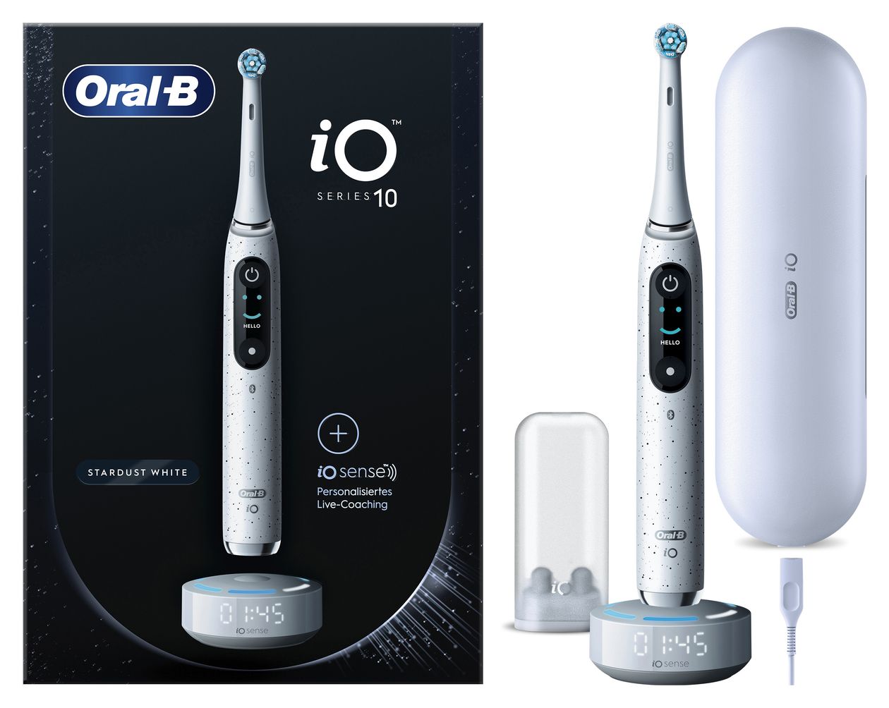 iO Series 10 Rotierende-vibrierende Zahnbürste für Erwachsene  (Weiß) 