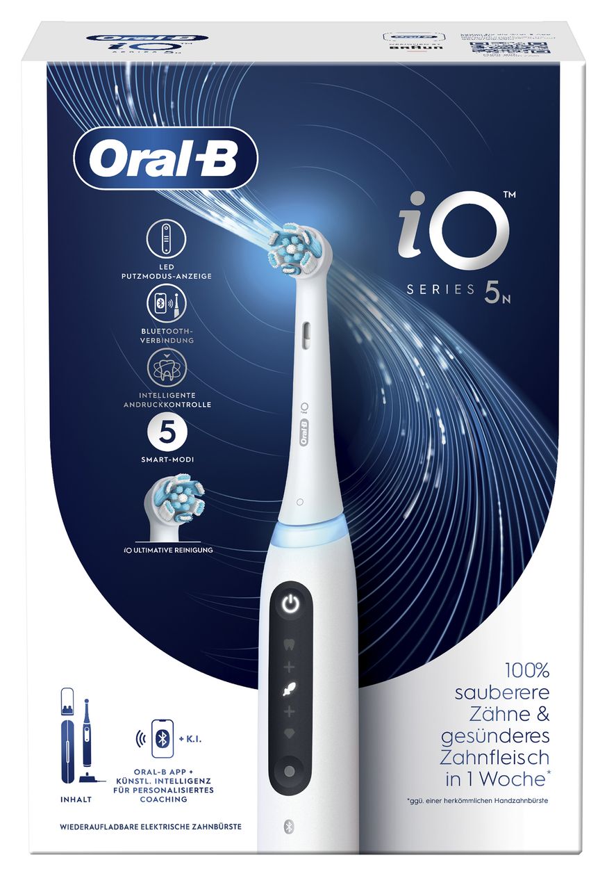 iO Series 5 Rotierende-vibrierende Zahnbürste für Erwachsene  (Weiß) 