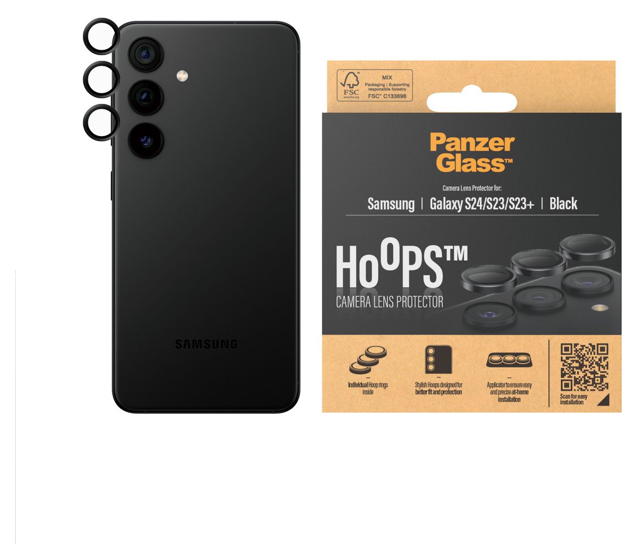 1207 Klare Bildschirmschutzfolie gehärtetes Glas für  Samsung Samsung - Galaxy S24 Kratzresistent, Schockresistent 