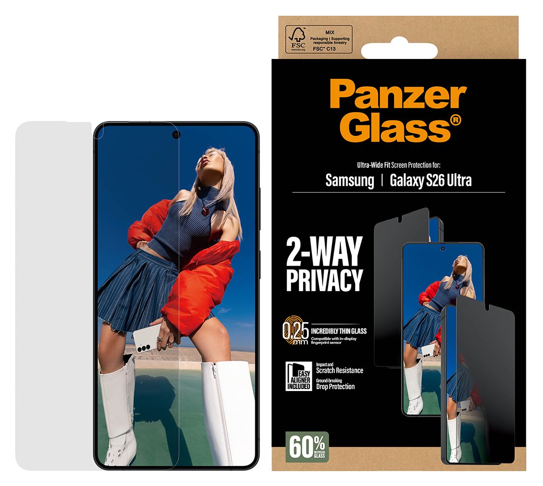 2-Way Privacy Klare Bildschirmschutzfolie Kunststoff für Samsung Galaxy S26 Ultra 