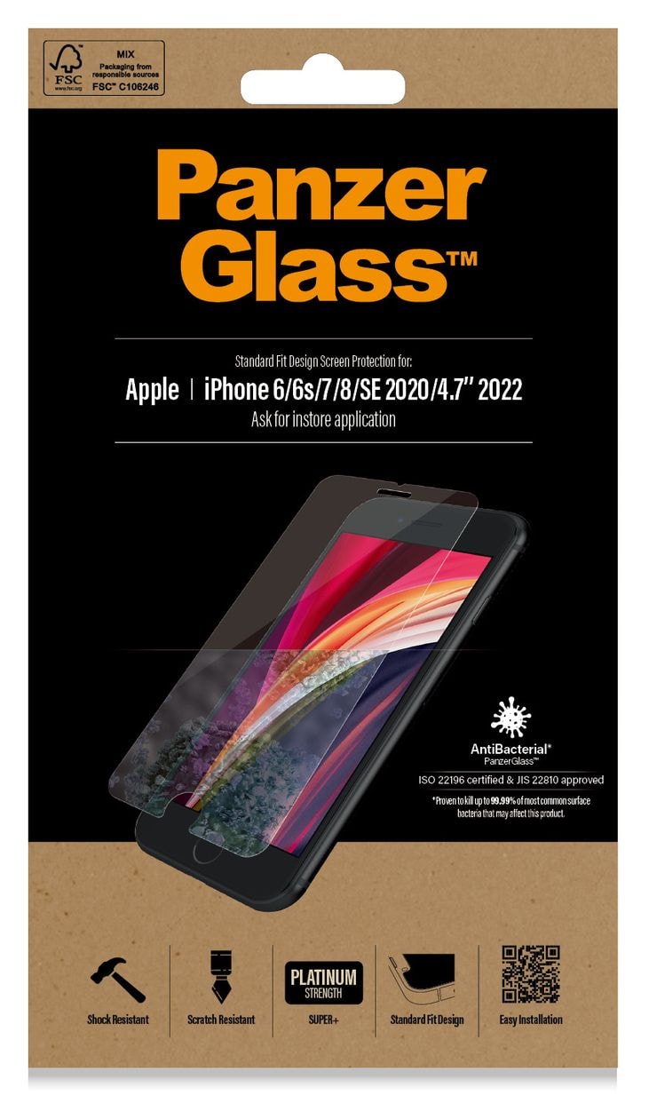 Screen Protector Klare Bildschirmschutzfolie Gehärtetes Glas für Apple iPhone 6s 7 8 iPhone SE 2020 2022 iPhone 6 