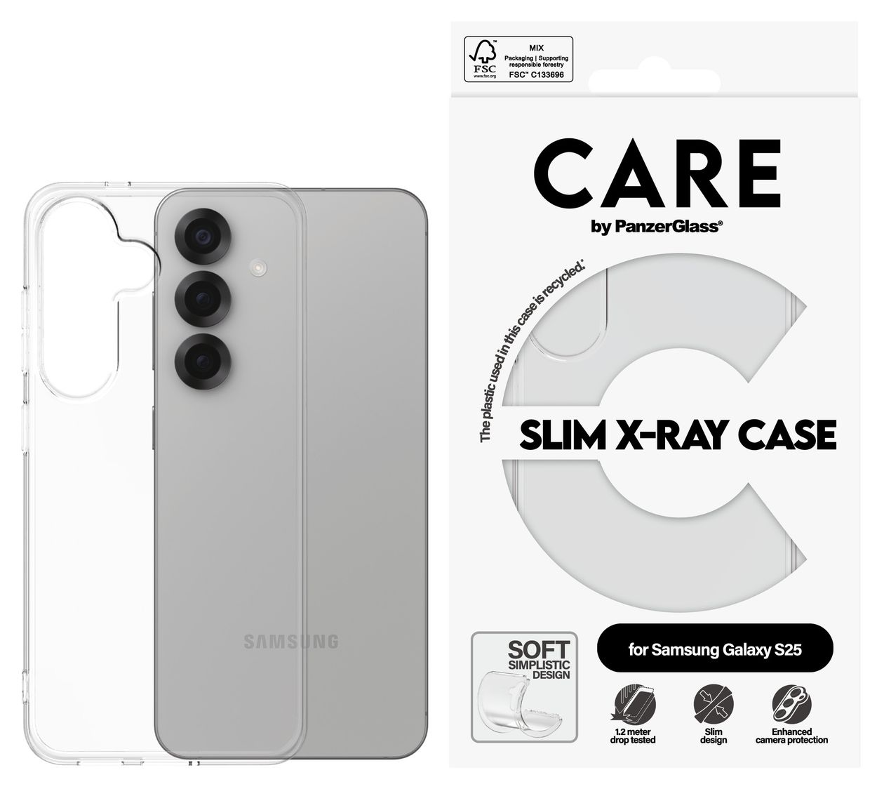38388 Fashionable Case Cover für Samsung Samsung - Galaxy S25  (Transparent) 