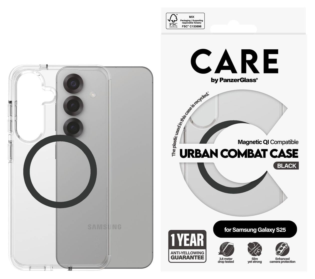 38388 Flagship Case Cover für Samsung Samsung - Galaxy S25  (Transparent) 