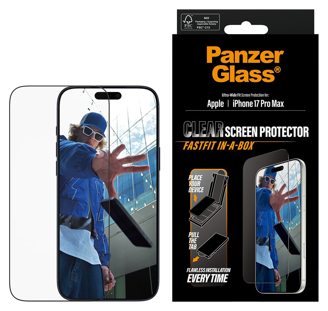 49876 Screen Protector Klare Bildschirmschutzfolie Gehärtetes Glas, Polyethylenterephthalat, Silikon für  Apple iPhone 17 Pro Max, iPhone 18 Pro Max Kratzresistent, Schockresistent 