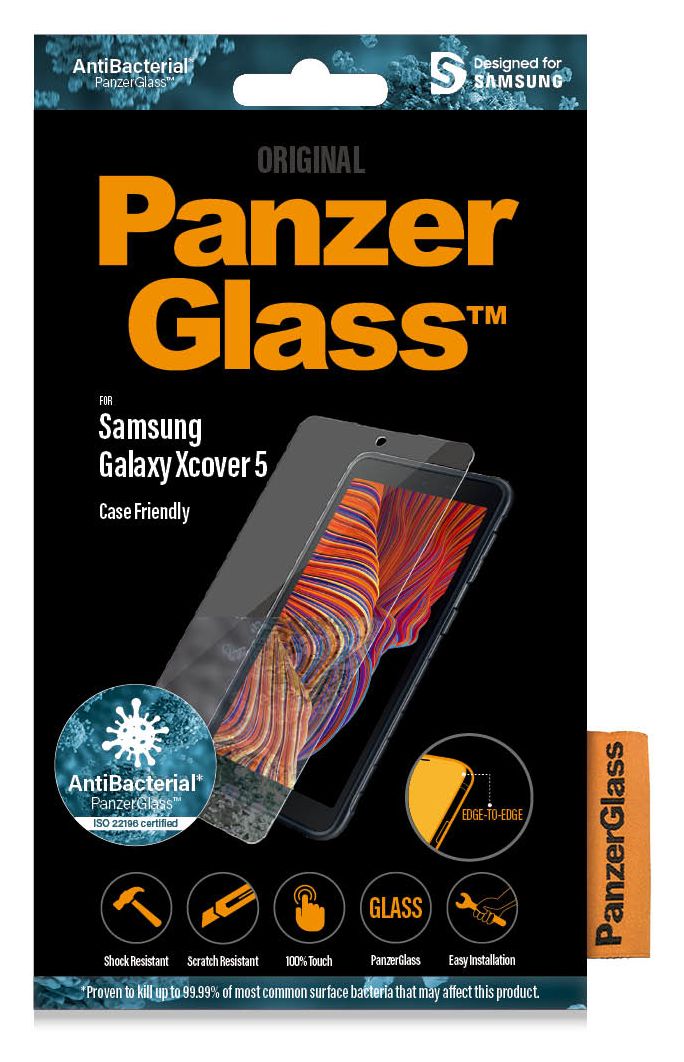7267 Screen Protector Klare Bildschirmschutzfolie Gehärtetes Glas, Polyethylenterephthalat, Silikon für  Samsung Galaxy Xcover 5 Kratzresistent, Schockresistent 