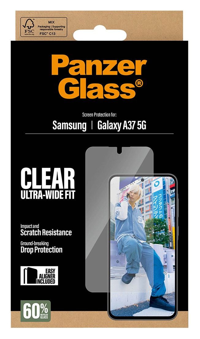 75133 Ultra-Wide Fit Klare Bildschirmschutzfolie für  Samsung Galaxy A37 5G Kratzresistent 