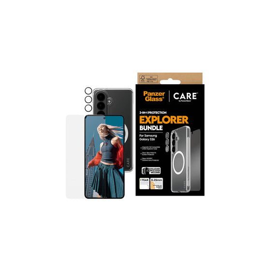 CR12957 3-in-1 Bundle Samsung Galaxy S26 Cover für Samsung Galaxy S26  (Transparent) 