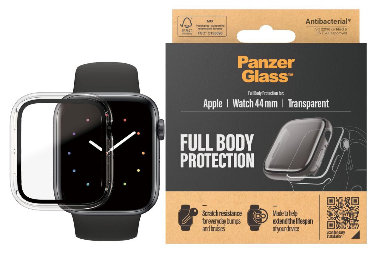Displayschutz Klare Bildschirmschutzfolie gehärtetes Glas für Apple Watch Series 4/5/6/SE 44 mm 