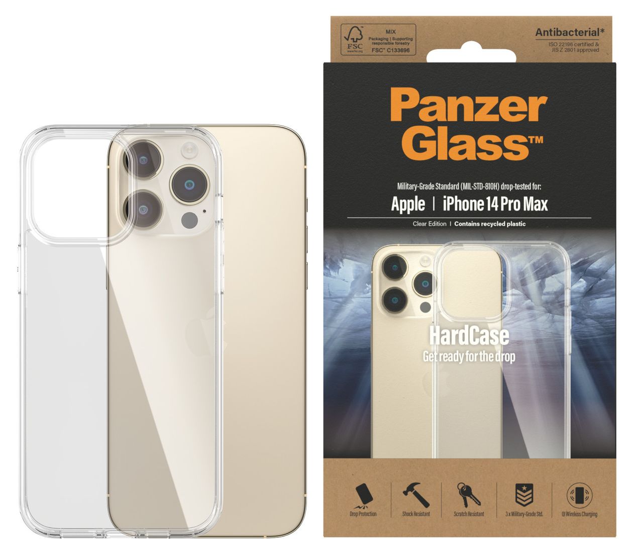 HardCase Cover für Apple Apple - iPhone 14 Pro Max  (Transparent) 