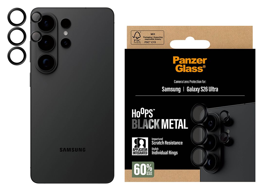 Hoops Klare Bildschirmschutzfolie Gehärtetes Glas, Silikon für Samsung Galaxy S26 Ultra 