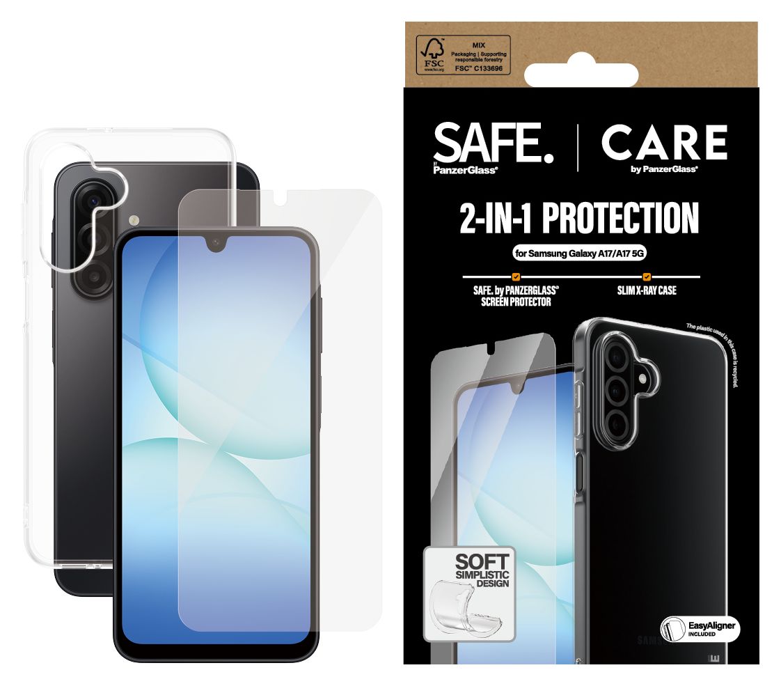 SAFE. | CARE™ by PanzerGlass® 2-in-1 Bundle Samsung Galaxy A17 | A17 5G 