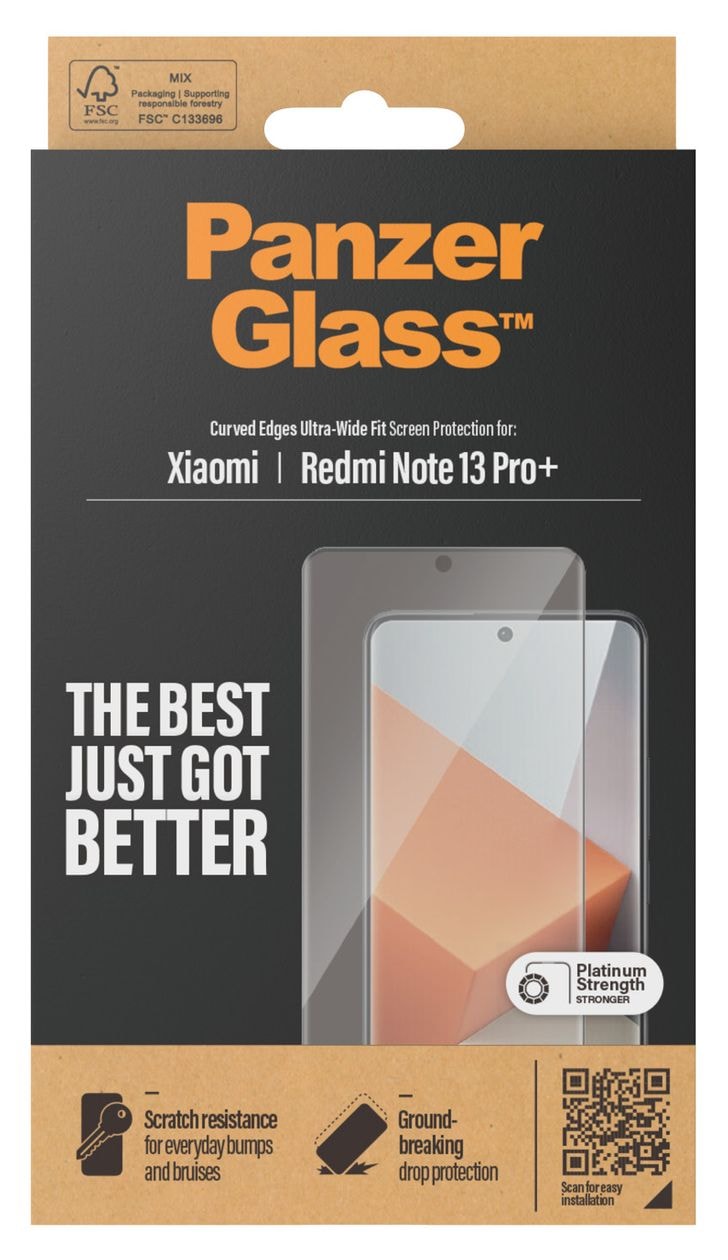 Screen Protector Klare Bildschirmschutzfolie gehärtetes Glas für Xiaomi Redmi Note 13 Pro+ 