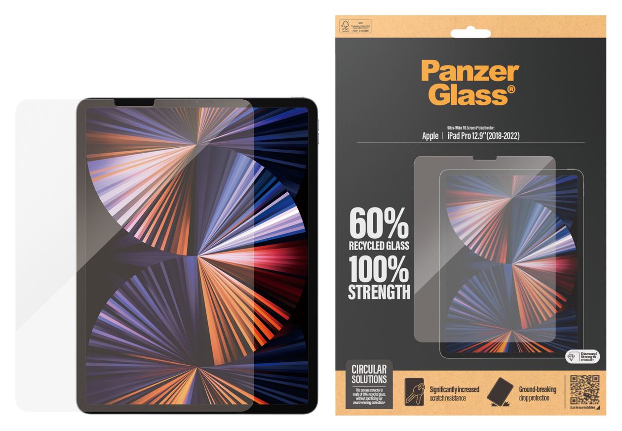 Screen Protector Klare Bildschirmschutzfolie gehärtetes Glas für Apple iPad Pro 12.9 2018, iPad Pro 12.9 2021, iPad Pro 12.9 2022, iPad Pro 12.9 2020 