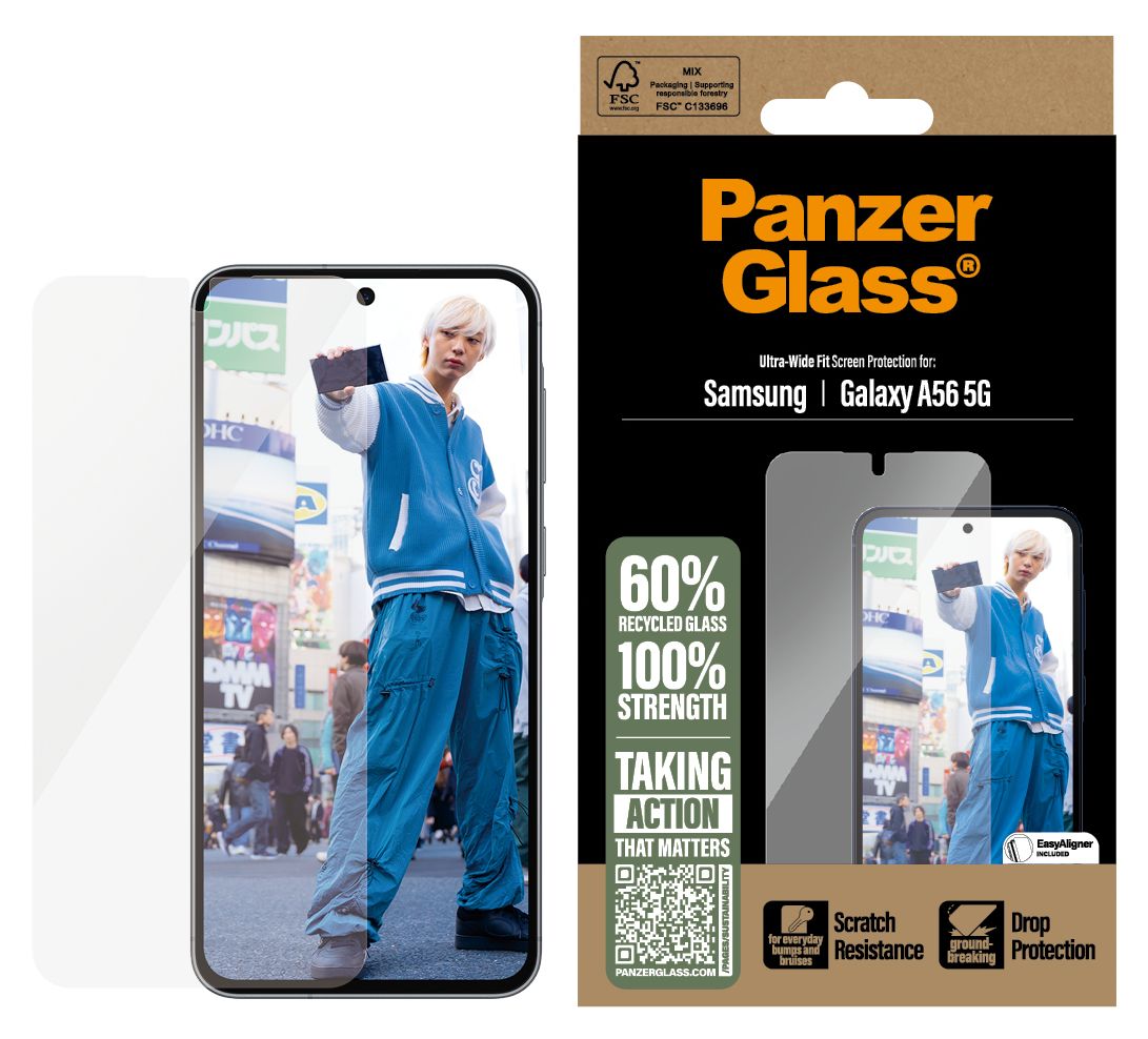 Screen Protector Klare Bildschirmschutzfolie gehärtetes Glas für Samsung Galaxy A56 