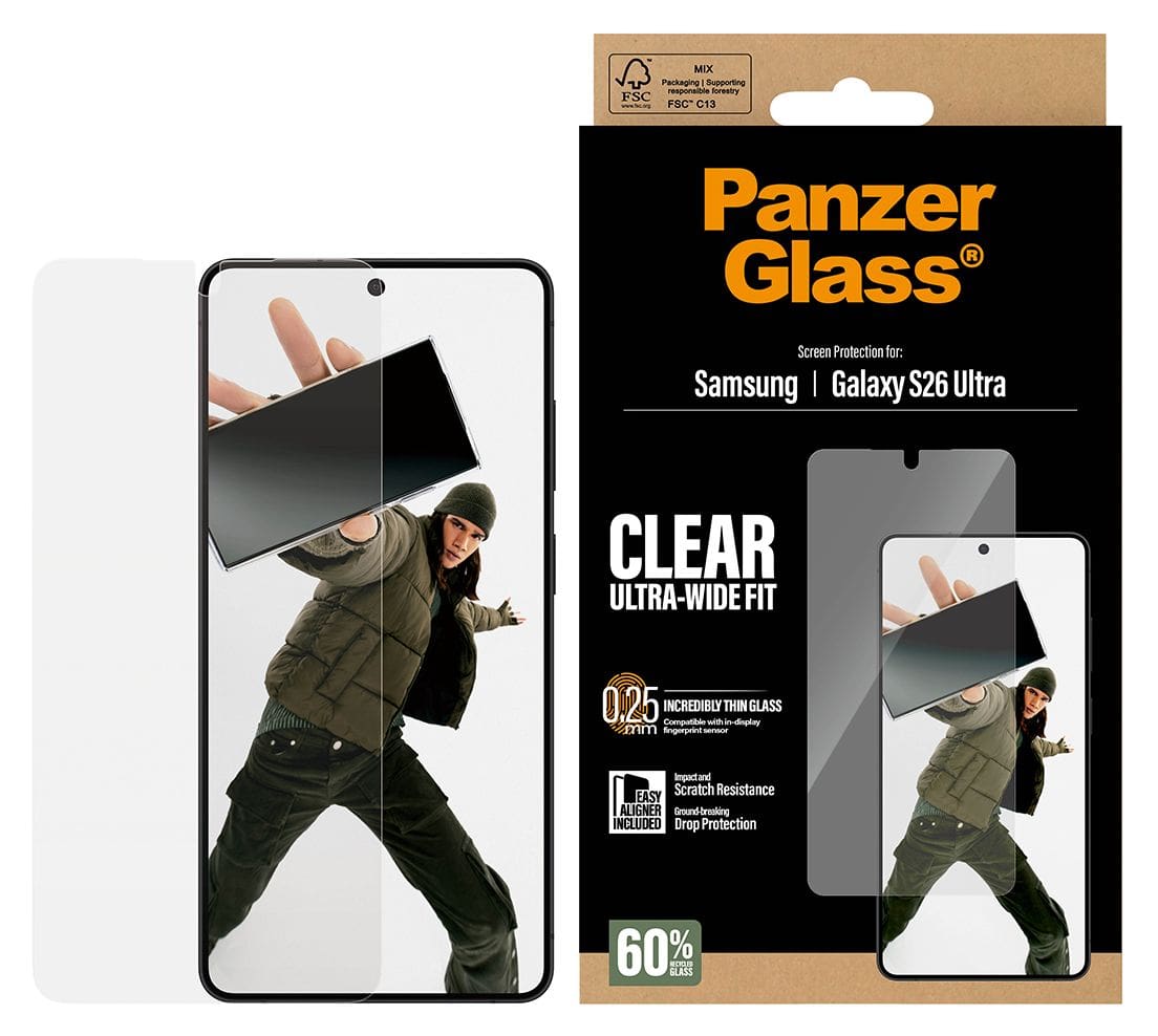 Screen Protector Ultra-Wide Fit mit EasyAligner Klare Bildschirmschutzfolie Kunststoff für Samsung Galaxy S26 Ultra 