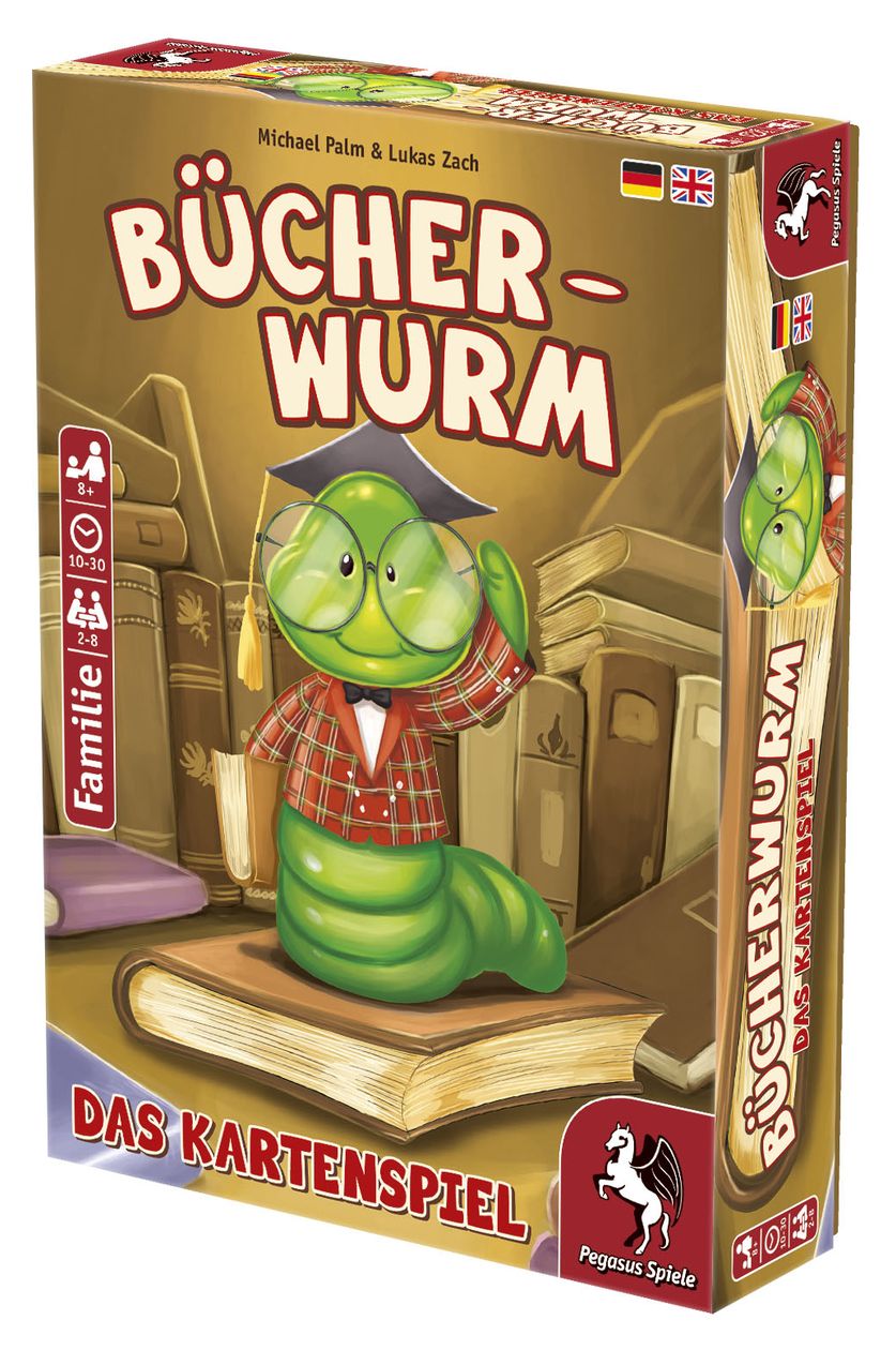 18322G Bücherwurm - Das Kartenspiel Kartenspiel bis zu 8 Spielern ab 8 Jahr(e) 