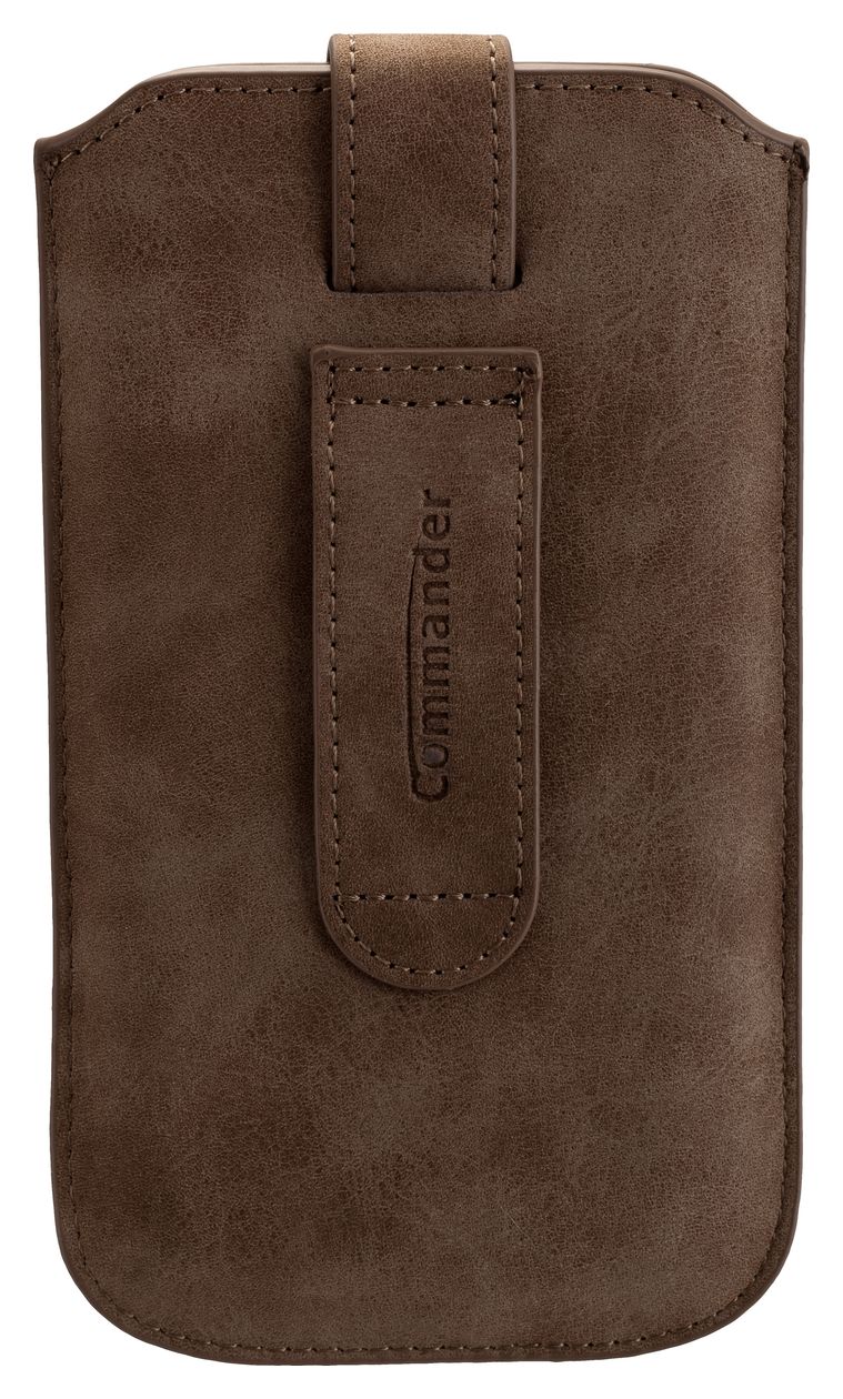 15545 Commander Milano Beuteltasche für Jede Marke Samsung G935 Galaxy S7 Edge/ N910 Galaxy Note 4/ Apple iPhone 6 Plus  (Grau) 