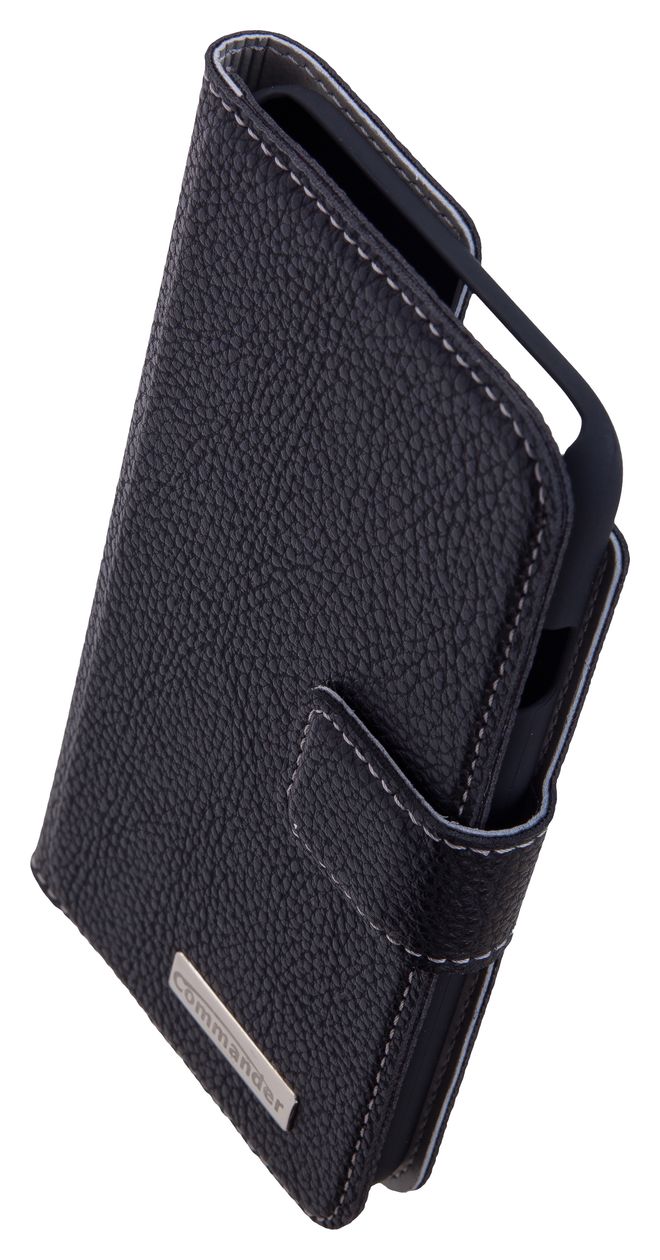 15690 Commander Book Case Elite Folio für Apple iPhone 7  (Schwarz) 