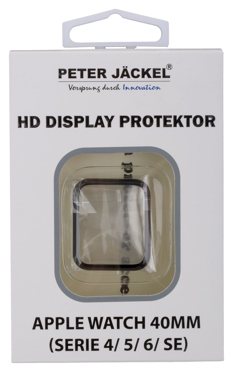20016 Displayschutz 41/40mm (Serie 4/ 5/ 6/ 7) (Schwarz, Transparent) 